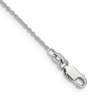 1mm Cable Chain Anklet 9 Inch Sterling Silver QCL030-9, MPN: QCL030-9, 196904160909
