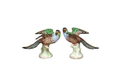 Mottahedeh Parakeets Pair Figurine S5259, MPN: S5259,