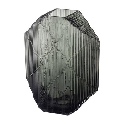 iittala Kartta Glass Sculpture 9.5 Inch x 12.5 Inch Dark Grey, MPN: 1057708, 6411923670968