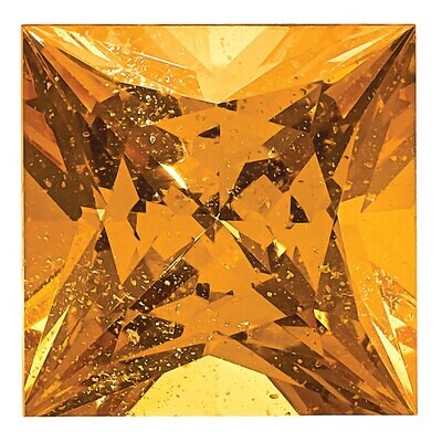 Spessartite Garnet 4mm Princess AAA Quality Gemstone GS-0400-SQP-AAA, MPN: GS-0400-SQP-AAA,