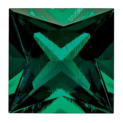 Created Emerald 6mm Princess Gemstone CE-0600-SQP, MPN: CE-0600-SQP,