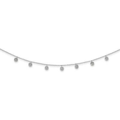 4 inch Extender Choker Sterling Silver Rhodium-plated CZ Diamond QG5340-12, MPN: QG5340-12, 8839579…