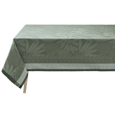 Le Jacquard Francais Nature Sauvage Green Tablecloth 69 x 69 Inch 27431, MPN: 27431, 3660269274313