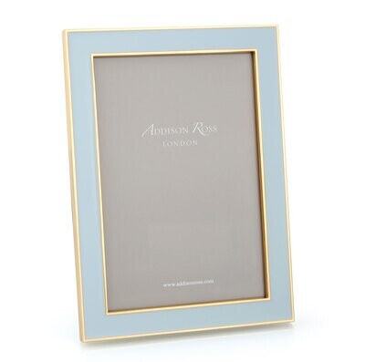 Addison Ross Powder Blue Enamel Picture Frame 4 x 6 Inch e-Gold Plating FR0963, MPN: FR0963, UPC/EA…