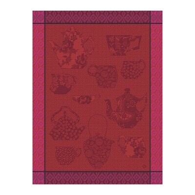 Le Jacquard Francais Tea Towel Comptoir Du The Pink 100% Cotton 27166 Set of 4, MPN: 27166, 3660269…