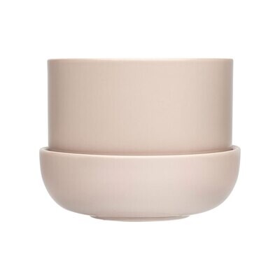 Iittala Nappula Plant Pot W.Saucer Beige 6.75 Inchx 5 Inch 1059790, MPN: 1059790, 6411923671453