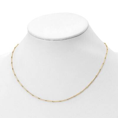 Leslie&#39;s Necklace 14k Gold Polished Diamond-cut HB-LF1470-17.5, MPN: LF1470-17.5, 191101738869