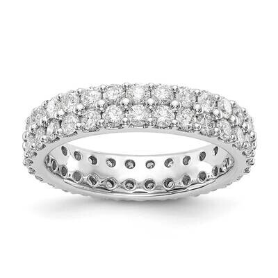 Diamond Vs/Si, D E F, 2Ct. Dbl Row Eternity Band 14k White Gold True Origin Lab Grown ET0041-200-45…