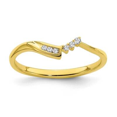 Contoured Diamond Band 10k Yellow Gold RM6385B-005-0YAA, MPN: RM6385B-005-0YAA, 191101563591