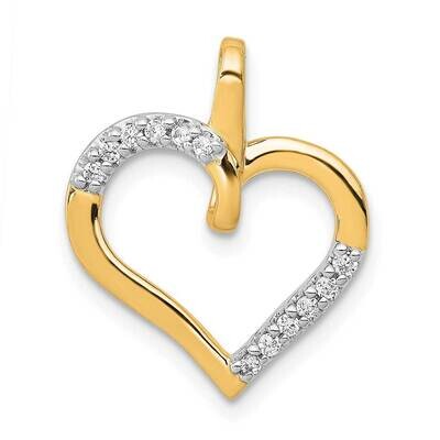 1/10Ct. Diamond Heart Pendant 14k Gold PM4867-010-YA, MPN: PM4867-010-YA, 883957300696