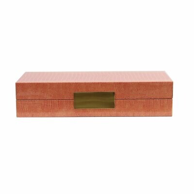 Addison Ross Orange Croc Box With Gold 4 x 9 Inch Lacquer BX1320, MPN: BX1320, UPC/EAN: 50240431919…