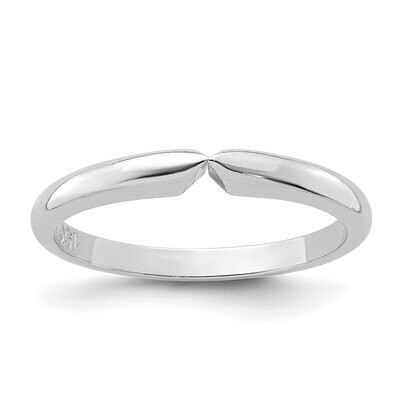 4-prong 1/2 round Medium Weight (Pointed Shoulders) Shank 14k White Gold WGSH32, MPN: WGSH32,