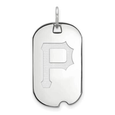 MLB Pittsburgh Pirates Small Dog Tag Pendant Sterling Silver Rhodium-plated SS031PIR, MPN: SS031PIR…