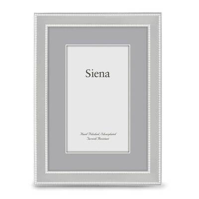 Double Beaded 4X6 Photo Picture Frame Silver-plated GM19951, MPN: GM19951, 820036016918