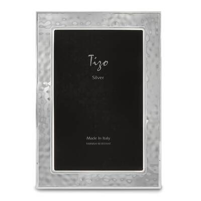 Sterling Silver Hammered Double Border 4 x 6 Inch Picture Frame GM22446, MPN: GM22446,
