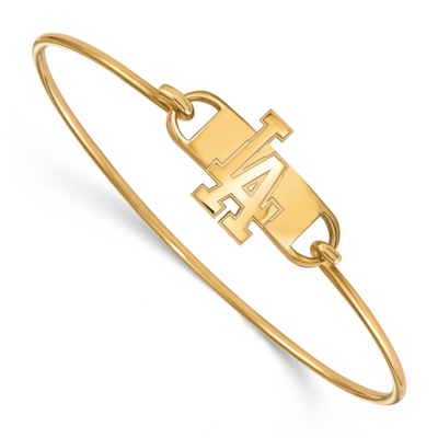 MLB Los Angeles Dodgers Small Center Wire Bangle Gold-Plated on Sterling Silver GP027DOD-7, MPN: GP…