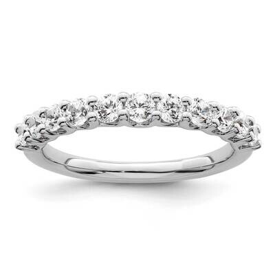 Si1/Si2, G H I, 11 Stone Band 14k White Gold Lab Grown Diamond RM8624-075-7WLG, MPN: RM8624-075-7WL…