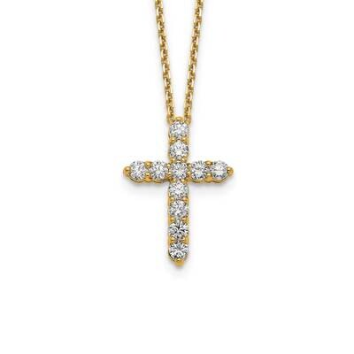 Cross Pendant with Chain 14k Gold PM1000-100-YA, MPN: PM1000-100-YLD, 191101806056