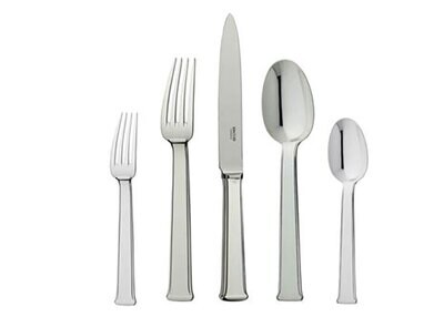 Ercuis Sequoia 5 Piece Place Setting with Anti-Tarnish Bag Sterling Silver F630930-DF, MPN: F630930…