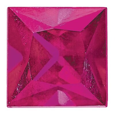 Ruby 2mm Princess A Quality Gemstone RU-0200-SQP-A, MPN: RU-0200-SQP-A,