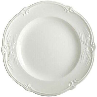 Gien Rocaille White Canape Plate 1800ACAN14, MPN: 1800ACAN14, 840769045801