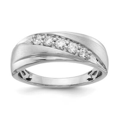 Polished &amp; Satin Diamond Ring 14k White Gold RM3624B-038-WAA, MPN: RM3624B-038-WAA, 196904148563