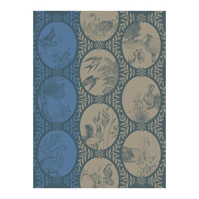 Le Jacquard Francais Tea Towel Josephine Blue 100% Cotton 27108 Set of 4, MPN: 27108, 3660269271084