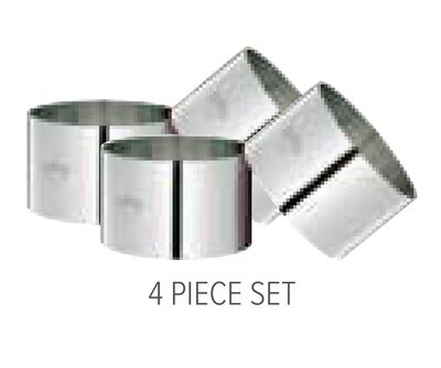 Frieling Ring Molds 4 Pcs.: Four 3&quot; Molds K0905052804