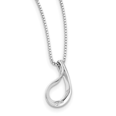 Necklace Diamond Sterling Silver QW300-18, MPN: QW300-18, 886774234243