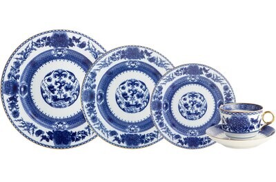 Mottahedeh Imperial Blue 5 Piece Place Setting CW2400, MPN: CW2400,