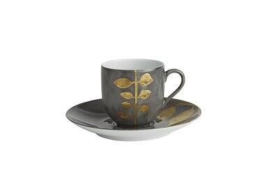 Robert Haviland Daphne Ardoise Coffee Cup &amp; Saucer HP16321-AR, MPN: HP16321-AR,