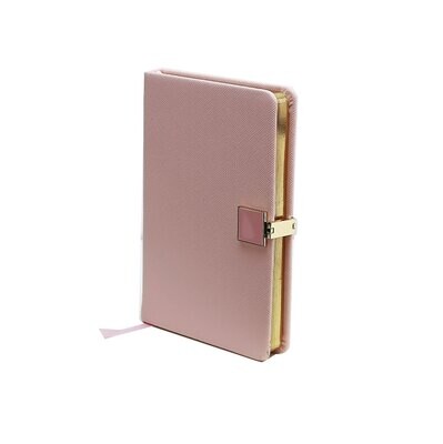 Addison Ross Pink &amp; Gold A6 Notebook A6 Inch Pu Leather NB1203, MPN: NB1203, UPC/EAN: 5024043189329