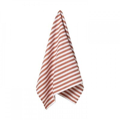 Casafina Kitchen Towels Stripes Orang Set of 3 Kitchen Towels Cotton CFT0070-STOR, MPN: CFT0070-STO…