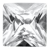 Cubic Zirconia White 4.5mm Princess AAA Quality Gemstone CZ-0450-SQP-WH-AAA, MPN: CZ-0450-SQP-WH-AA…