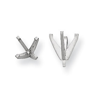 Round 4-Prong Medium with Peg Head 5.00ct. Setting Platinum PL122-15, MPN: PL122-15,