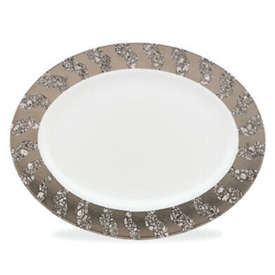 Michael Wainwright Tempio Luna Platinum 13.5 Inch Oval Platter, MPN: 844876, 878686013443