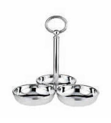 Ercuis Rencontre Snack Server 3 Small Cups 8.25 Inch Silver Plated F522171-03, MPN: F522171-03, 790…