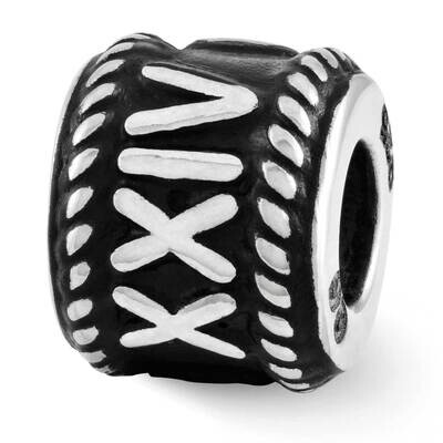 Rope Edge with Infinity Personalized Bead Sterling Silver Rhodium-plated QRSXNA1F, MPN: QRSXNA1F, 1…