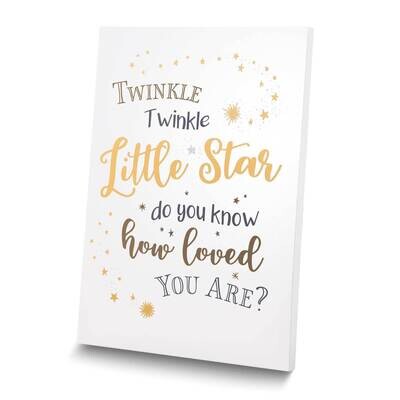Lillian Rose Twinkle Twinkle Little Star Canvas Baby Nursery Sign GM23952, MPN: GM23952, 7103094533…