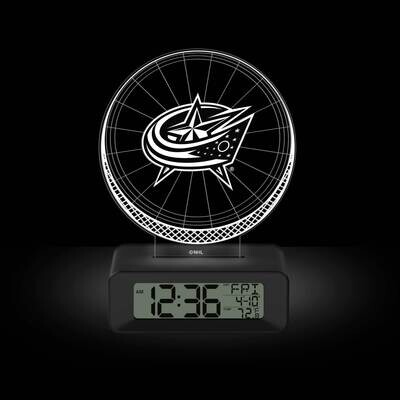 Game Time Columbus Blue Jackets LED 3D Illusion Alarm Clock GM25318-CBJ, MPN: GM25318-CBJ, 81006814…