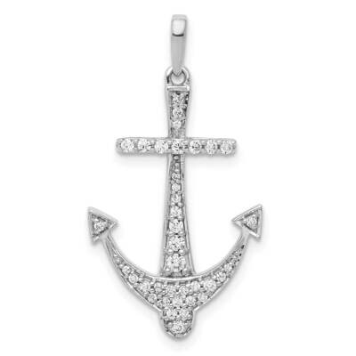 1/4Ct. Diamond Anchor Pendant 14k White Gold PM4053-025-WA, MPN: PM4053-025-WA, 883957505565
