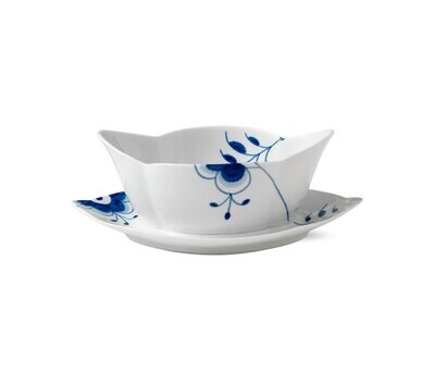 Royal Copenhagen Blue Fluted Mega Gravy Boat With Stand 18.5Oz 1017356, MPN: 1017356, 5705140242642