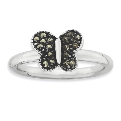 Marcasite Butterfly Ring - Sterling Silver QSK811, MPN: QSK811, 886774180564