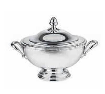 Ercuis Jonc Soup Tureen 8.25 Inch Silver Plated F51J200-20, MPN: F51J200-20, 3660656881391