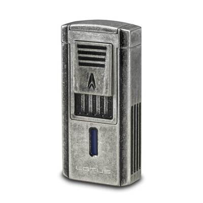 Lotus Duke-V Triple Flame Pewter Lighter with Fold Out Serrated V Cutter GM23317, MPN: GM23317, 894…