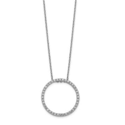 Circle Necklace 14k White Gold Diamond PM3781-060-WA, MPN: PM3781-060-WA, 883957276519