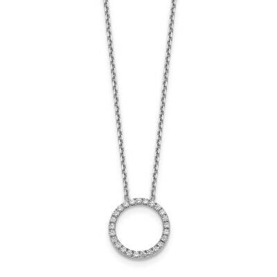 Circle Pendant 14k White Gold Diamond PM1002-050-WAA, MPN: PM1002-050-WA, 883957274348