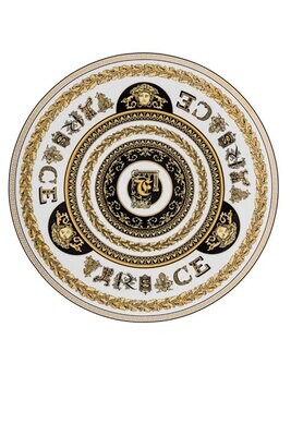 Versace Virtus Alphabet F Service Plate 13 Inch, MPN: 19335-403736-10263, 790955173507