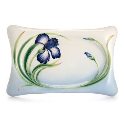 Franz Porcelain Eloquent Iris Flower Large Tray FZ02492, MPN: FZ02492, 810524017312