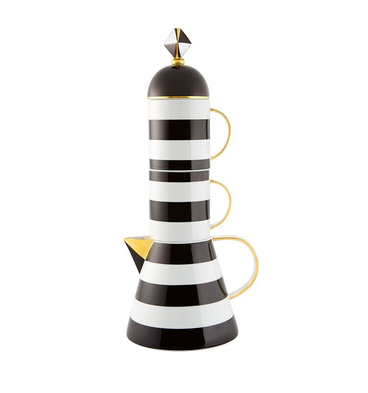 Vista Alegre Pharos Set Tea Pot &amp; 2 Mugs 21133488, MPN: 21133488, 5605414014336